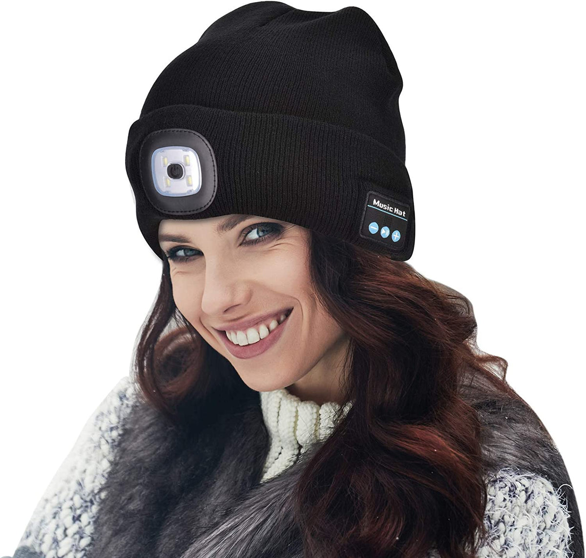 Niki | Illuminated Beanie with Bluetooth Headphones