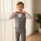 Niki | Boys' Formal Cotton Outfit Set for Toddlers and Kids