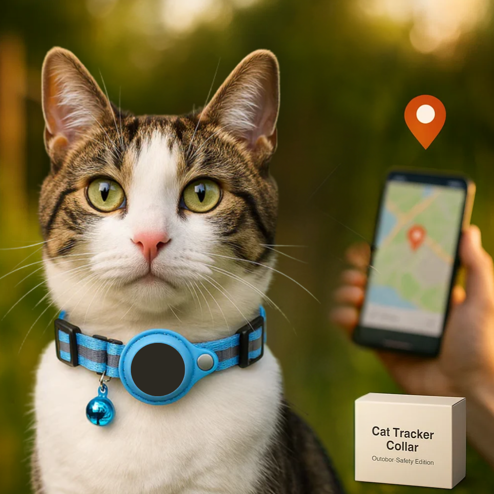 Niki | Cat GPS Tracking Collar | Quick Release Lock, Reflective Design & Durable for Outdoor Safety Adventures