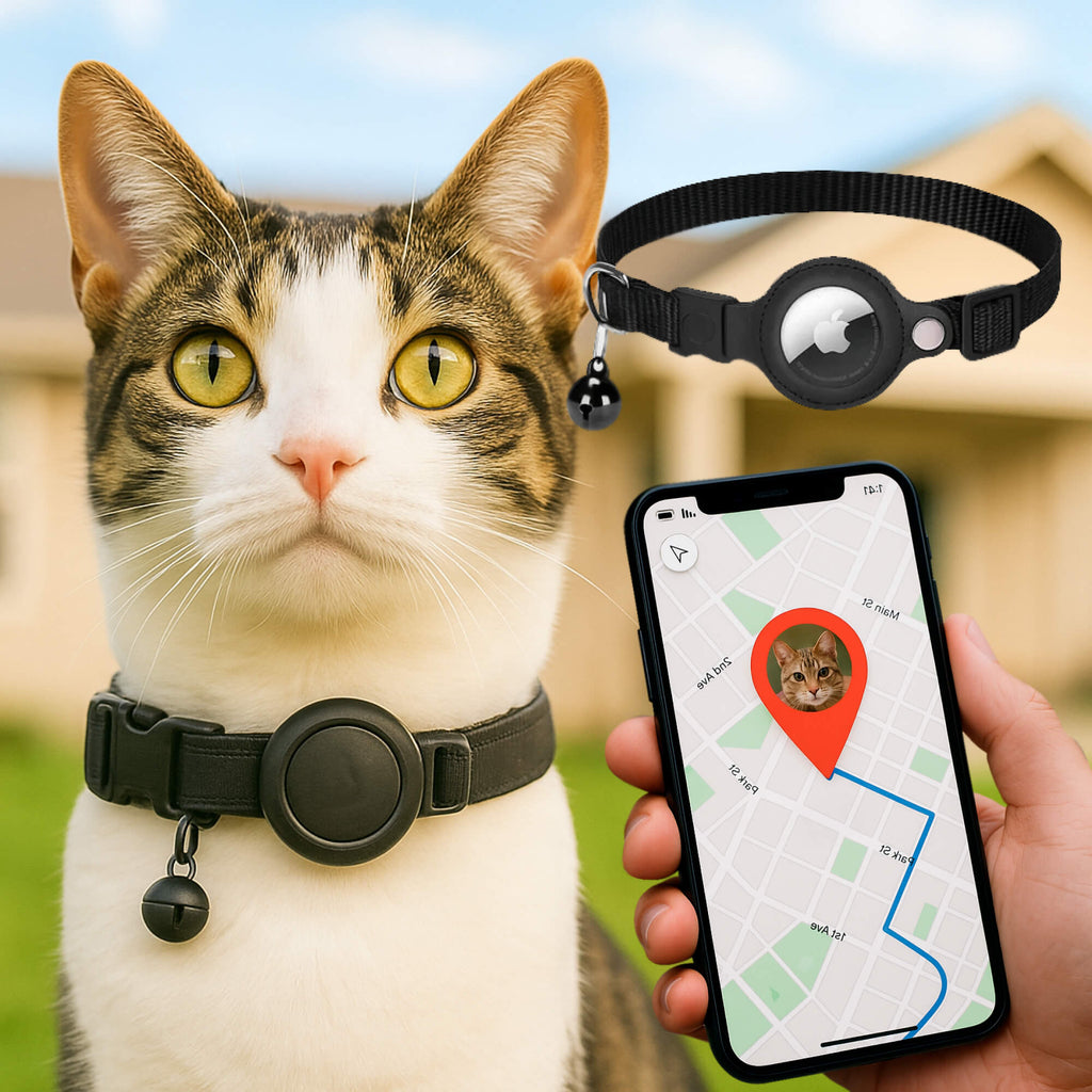 Niki | Cat GPS Tracking Collar | Quick Release Lock, Reflective Design & Durable for Outdoor Safety Adventures