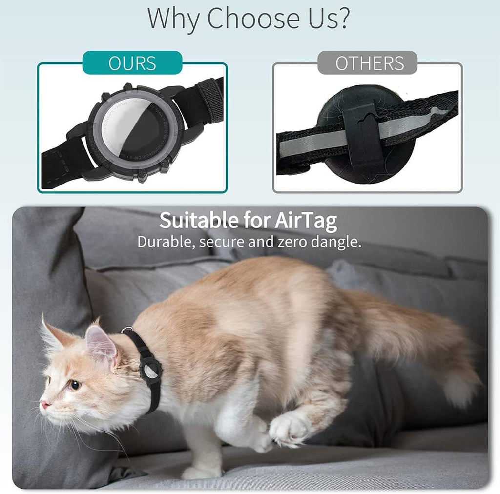 Niki | Cat GPS Tracking Collar | Quick Release Lock, Reflective Design & Durable for Outdoor Safety Adventures