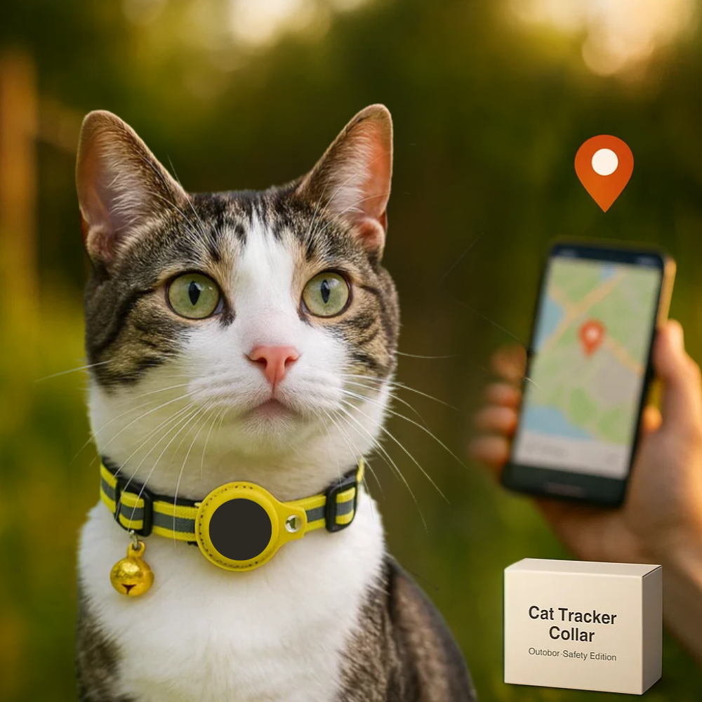 Niki | Cat GPS Tracking Collar | Quick Release Lock, Reflective Design & Durable for Outdoor Safety Adventures