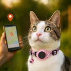 Niki | Cat GPS Tracking Collar | Quick Release Lock, Reflective Design & Durable for Outdoor Safety Adventures
