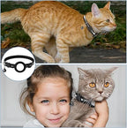 Niki | Cat GPS Tracking Collar | Quick Release Lock, Reflective Design & Durable for Outdoor Safety Adventures