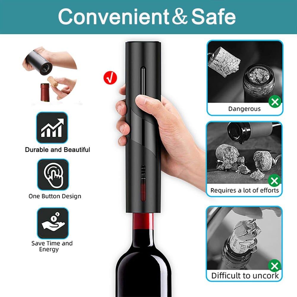 Niki |-Click Automatic Wine Opener with Foil Cutter
