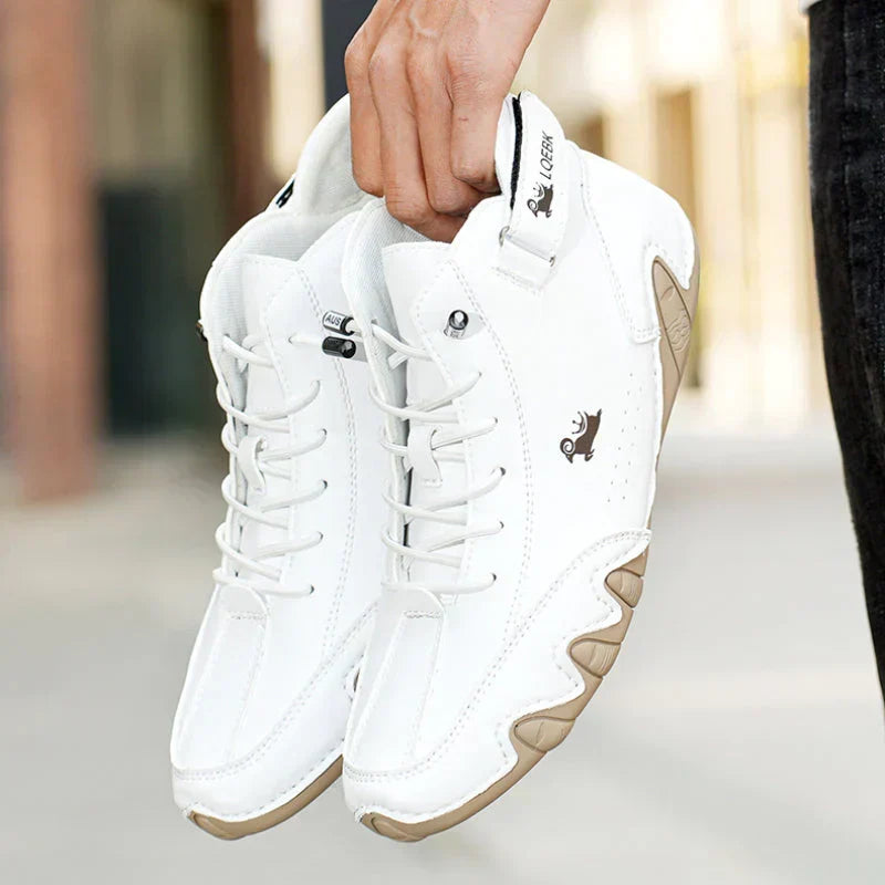 Men's Natural Leather Barefoot Sneakers