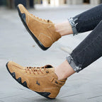 Men's Natural Leather Barefoot Sneakers