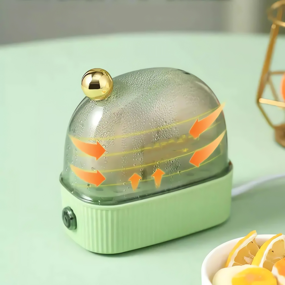Niki | Compact Electric Egg Cooker with Dome Lid