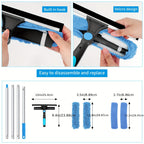 Niki | Crystal Clear Window Cleaner – Professional 2-in-1 Telescopic Window and Glass Cleaning System