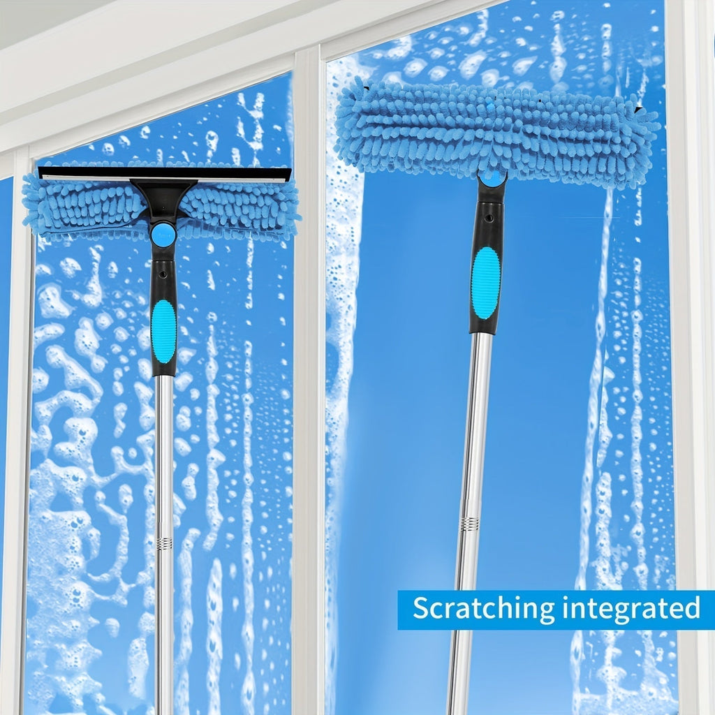 Niki | Crystal Clear Window Cleaner – Professional 2-in-1 Telescopic Window and Glass Cleaning System