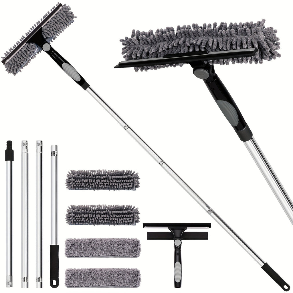Niki | Crystal Clear Window Cleaner – Professional 2-in-1 Telescopic Window and Glass Cleaning System