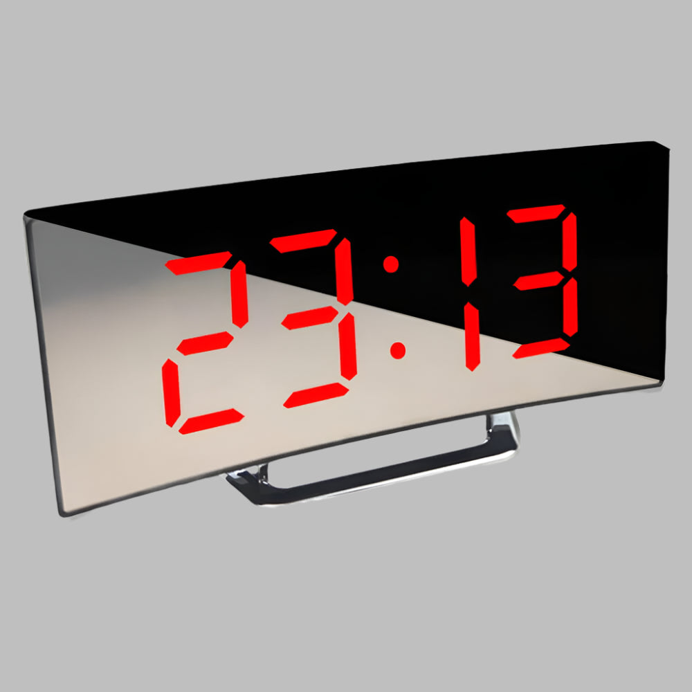 Niki | Curved Display LED Alarm Clock with Snooze