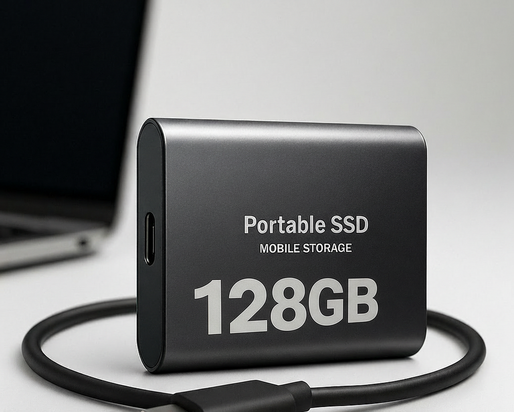 Niki | DataSprint External SSD 128GB – Fast USB-C Storage up to 1050 MB/s