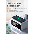 Niki | LED Alarm Clock with Built-in Wireless Charger