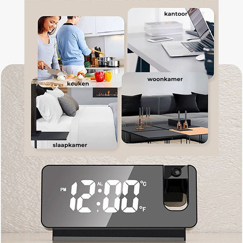 Niki | Digital Projection Clock with Built-in Night Light