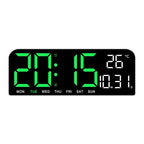 Niki | Digital Wall Clock with Temperature, Date & Alarm