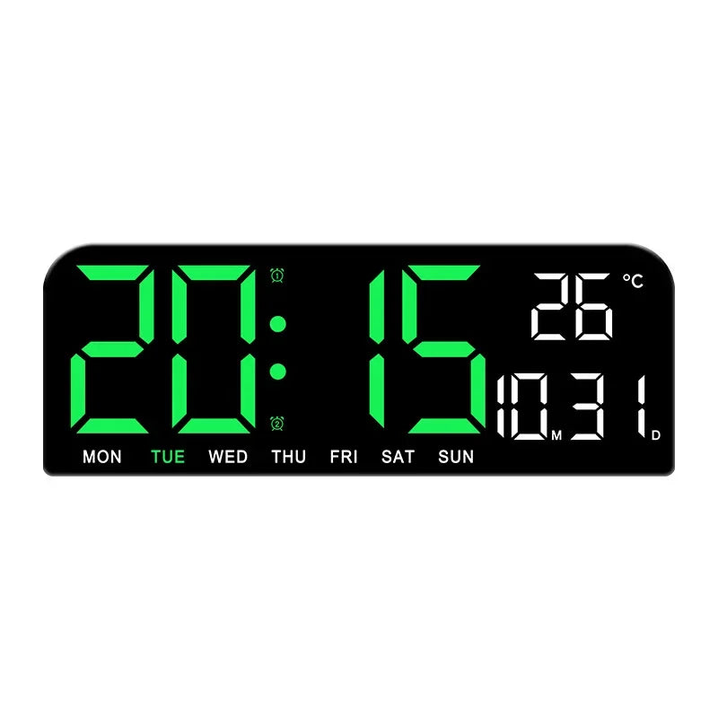 Niki | Digital Wall Clock with Temperature, Date & Alarm