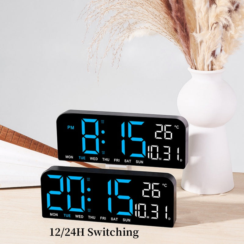 Niki | Digital Wall Clock with Temperature, Date & Alarm
