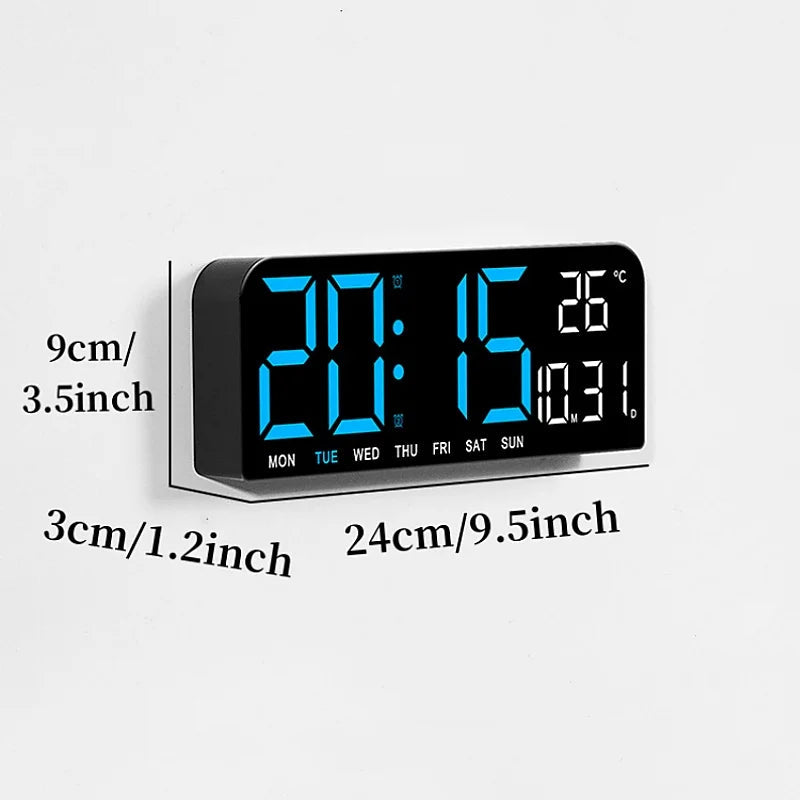 Niki | Digital Wall Clock with Temperature, Date & Alarm