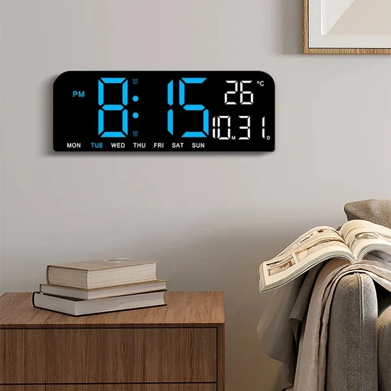 Niki | Digital Wall Clock with Temperature, Date & Alarm