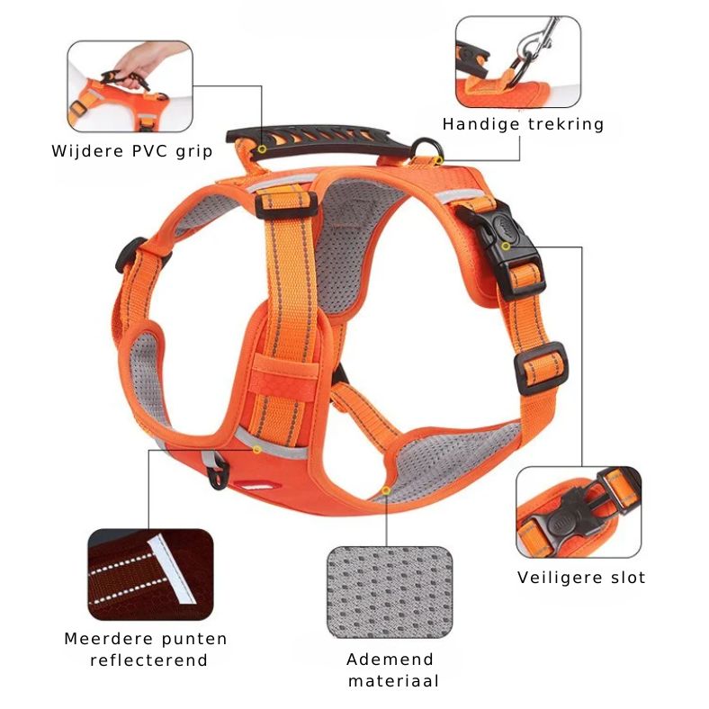 Niki | Dog Harness with Reflective Straps for Safety