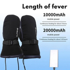 Niki | Heated Gloves | 10,000 mAh Rechargeable USB Battery | Waterproof Cold Weather Gear