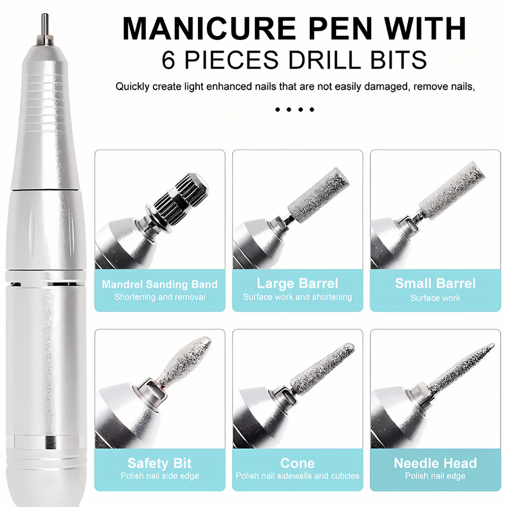 Niki | Electric Nail Drill 45000RPM Rechargeable Portable
