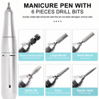 Niki | Electric Nail Drill 45000RPM Rechargeable Portable