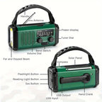 Niki | All-in-One Weather Radio with Crank, Solar, and USB Charger