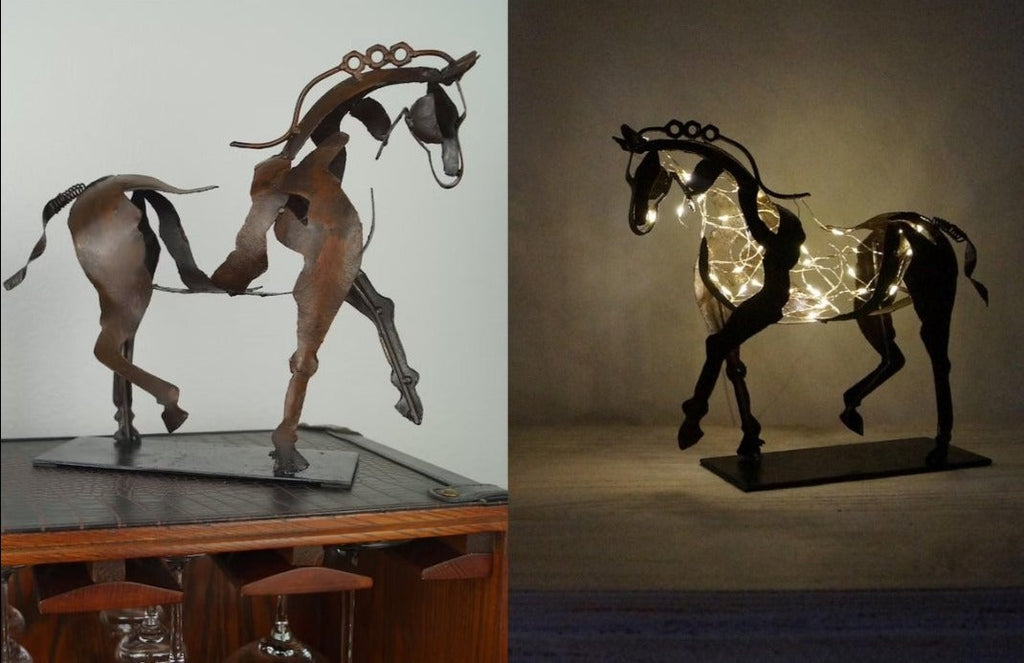 Niki | Equestrian Metal Sculpture - Dynamic Horse Figurine