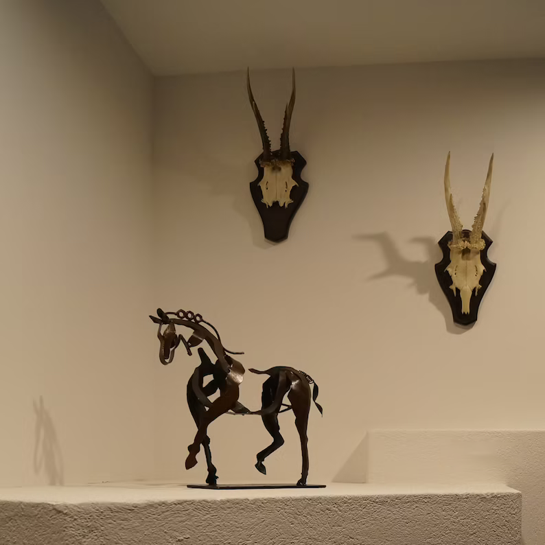 Niki | Equestrian Metal Sculpture - Dynamic Horse Figurine
