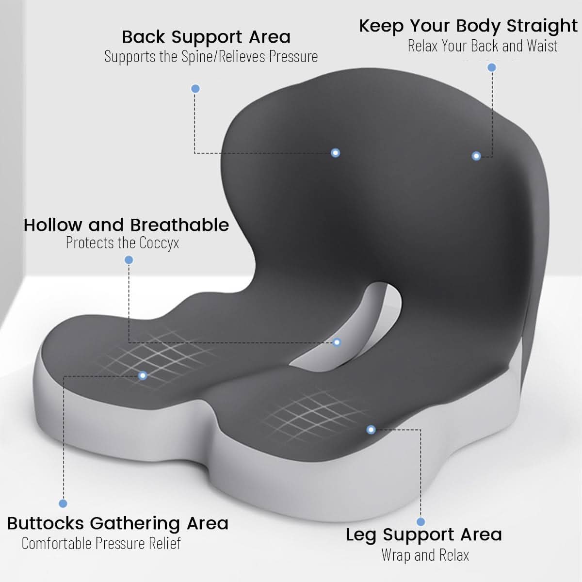 Niki | Comfort Seat Pad with Lower Back Support