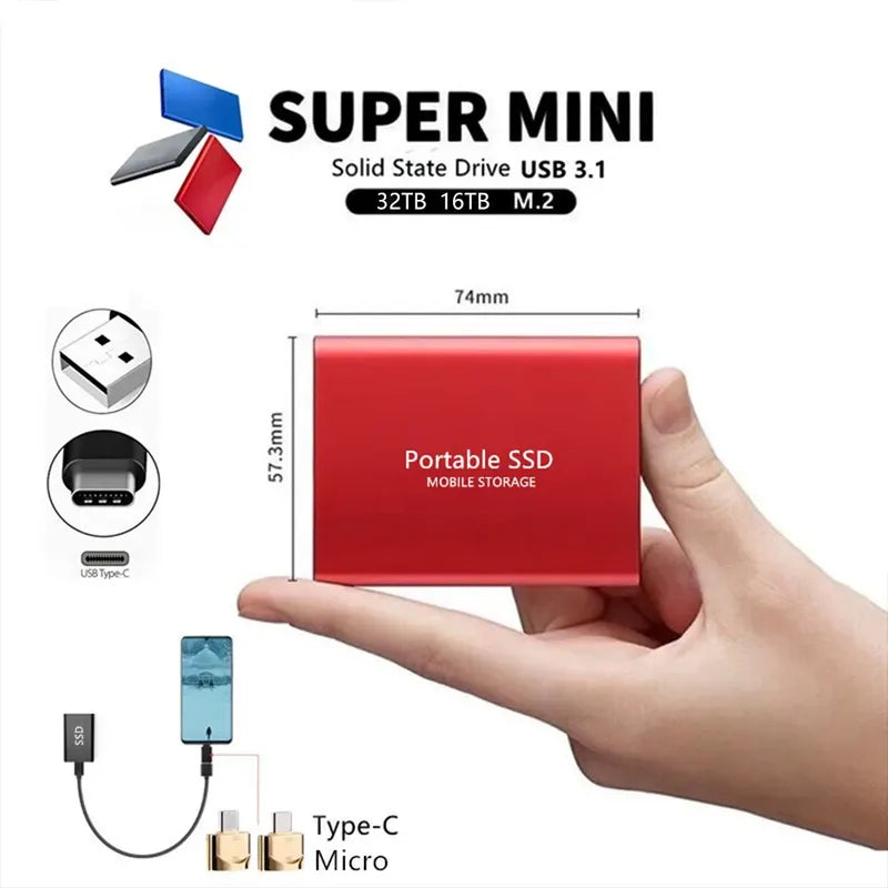 Niki | External SSD Hard Drive SSD 1 2 4 8 12 16 32 64 TB External