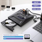 Niki | USB CD DVD Writer with SD Card Slot & Hub