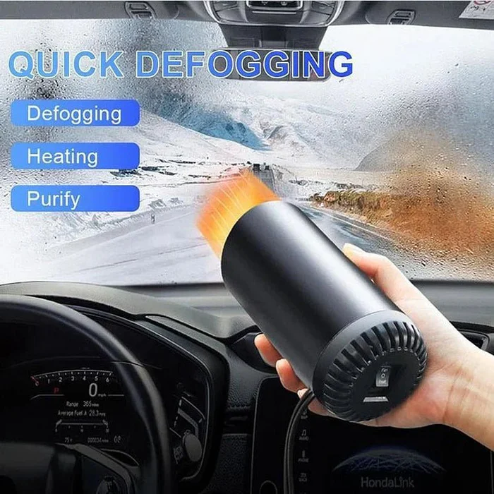 Niki | Fast Heating Cup Shaped Car Warm Air Blower - Quick Heating & Cooling Adjustable 360 Degree Rotatable Plug and Play for Car, SUV, Recreational Vehicle and Truck