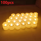 Niki | Flameless LED Tea Lights Battery Operated – 24–100 Pieces