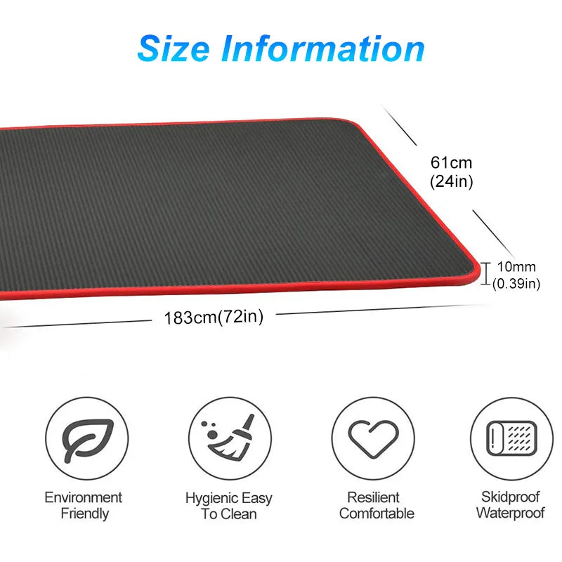 Niki | FlexiMat Yoga Mat | Extra Thick 10 mm Non-Slip | 183×61 cm