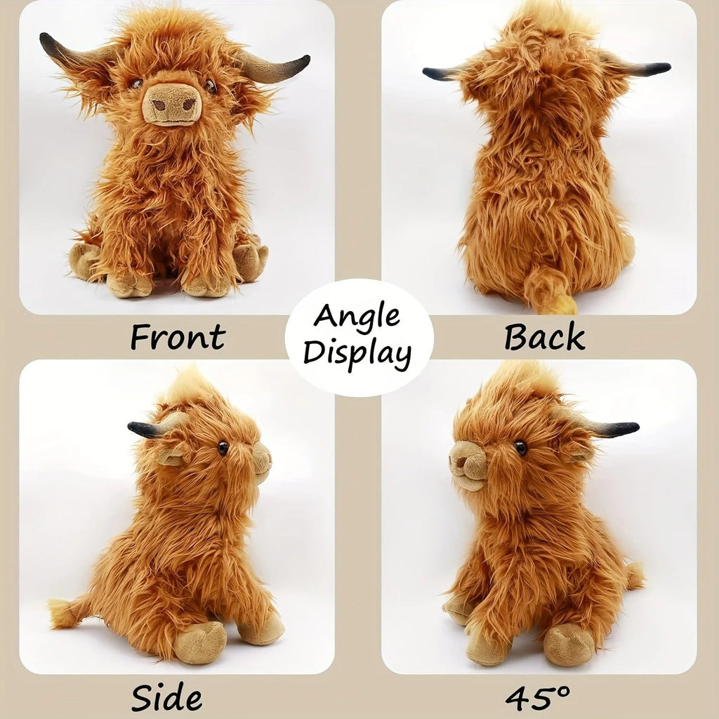 Niki | Fluffy Highland Cuddle – Soft Cow for Young and Old