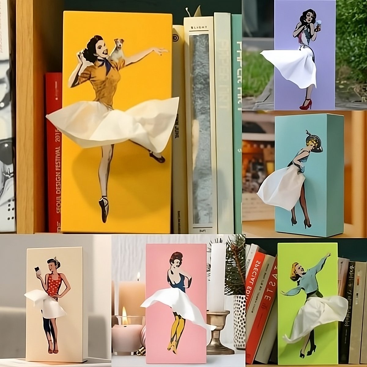 Niki | Flying Skirt Tissue Box