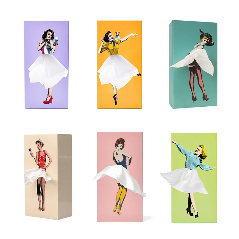 Niki | Flying Skirt Tissue Box