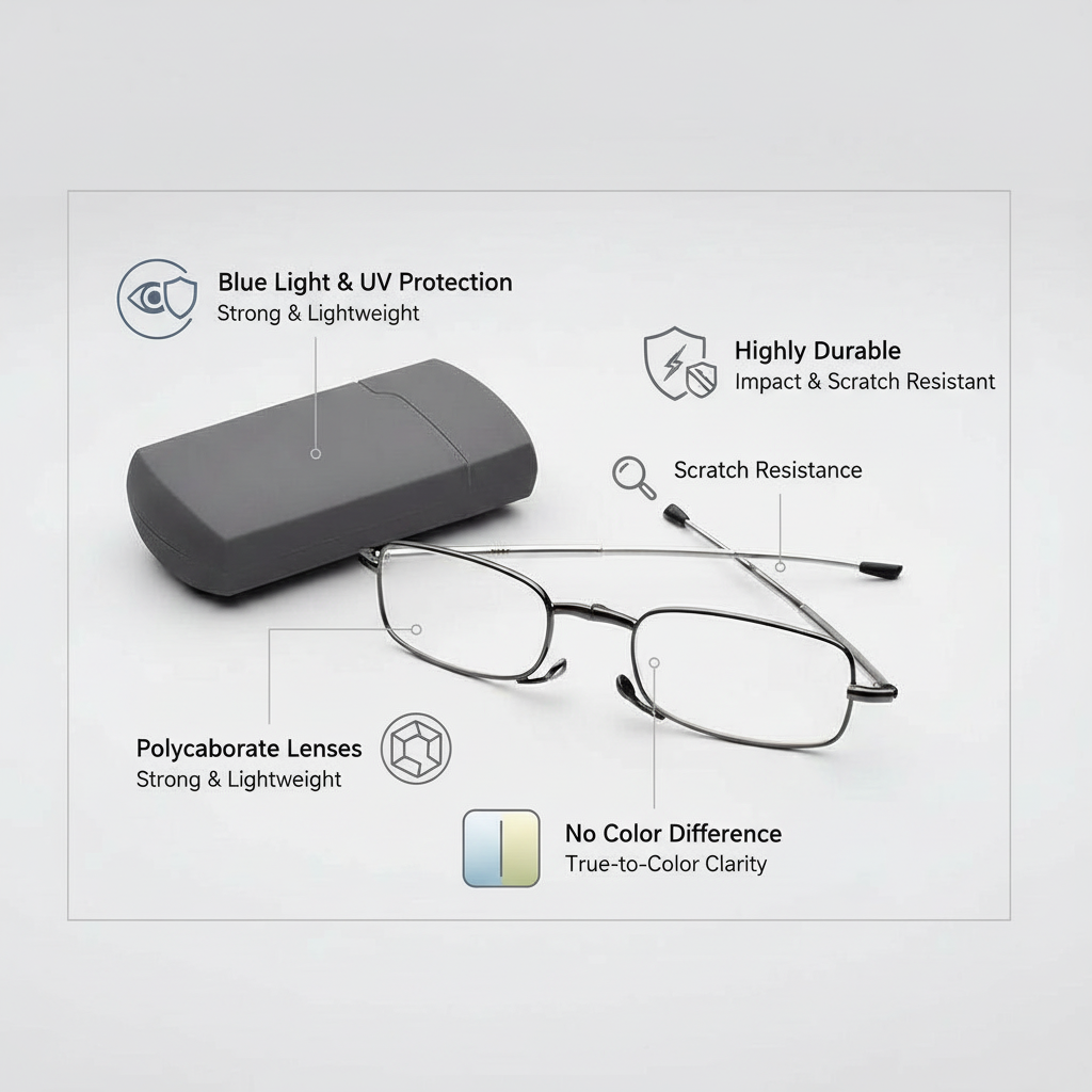 Niki | Compact Folding Reading Glasses with Protective Case