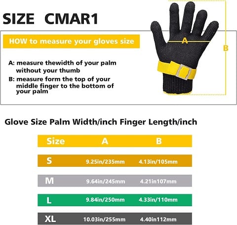 Niki | Food grade stainless steel mesh metal glove