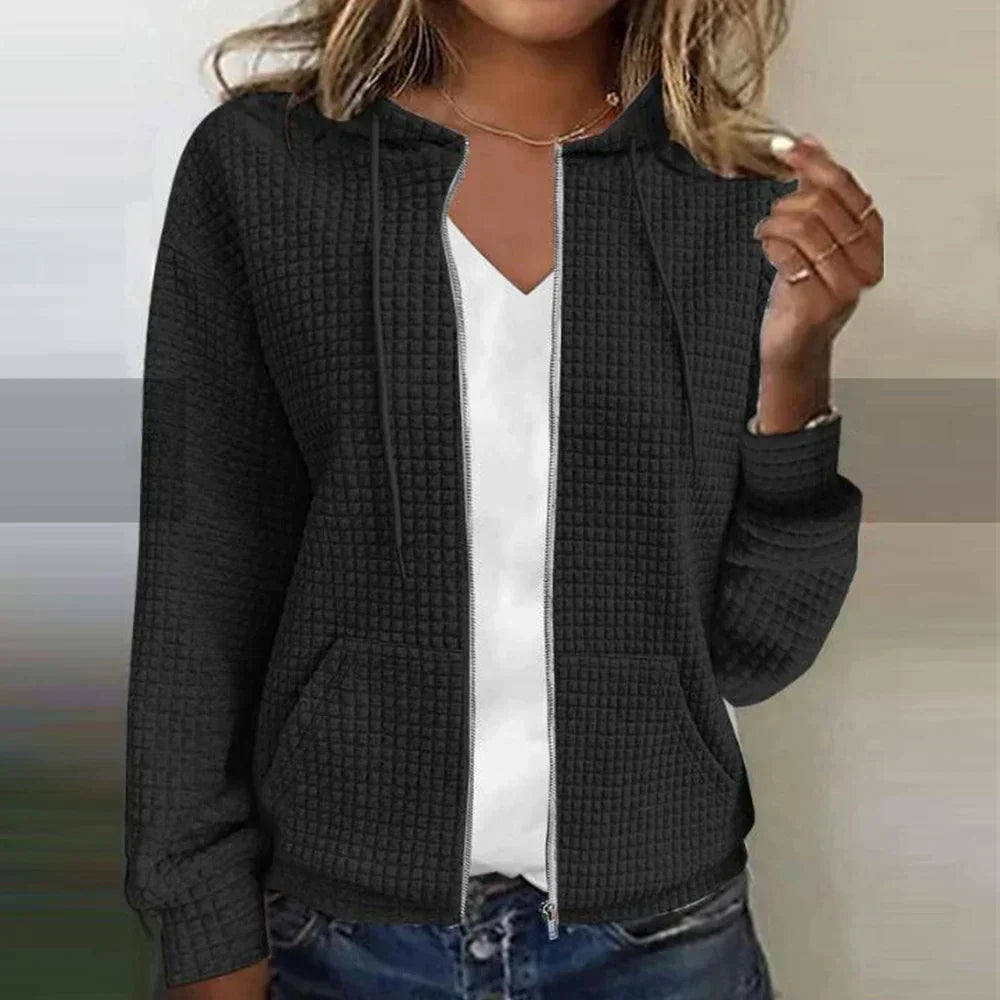 Niki | Women's Cozy Textured Zip-Up Jacket