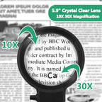 Niki | Full-Page Magnifying Glass with LED Light – Hands-Free Reading Aid for Books, Crafts & Hobbies