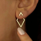 Niki | Geometric Arrow & Diamond Ear Jackets