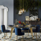 Niki | Glass Ball Pendant Light | Modern Brass Design