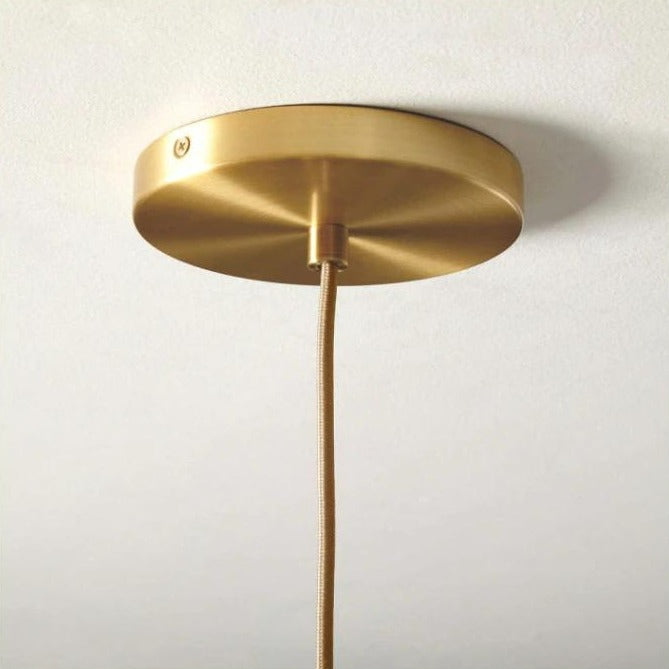 Niki | Glass Ball Pendant Light | Modern Brass Design