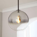 Niki | Glass Ball Pendant Light | Modern Brass Design