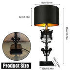Niki | Gothic Skeleton Table Lamp | Handcrafted Art Design
