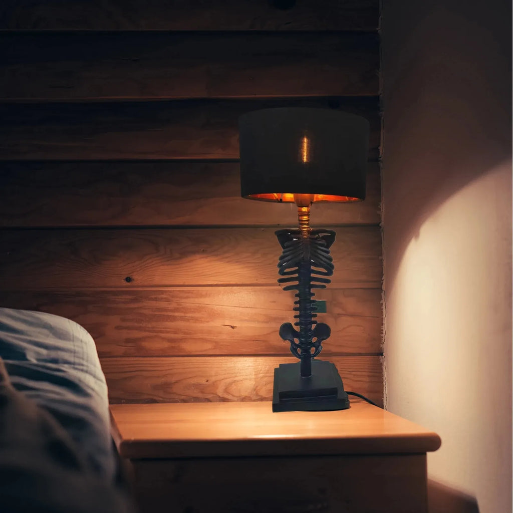 Niki | Gothic Skeleton Table Lamp | Handcrafted Art Design